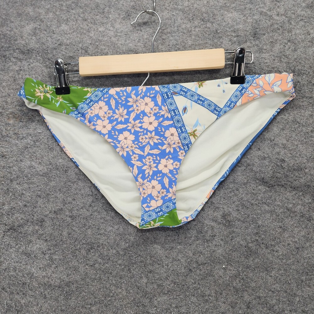Raisins Bikini Bottom Womens Large Blue Floral